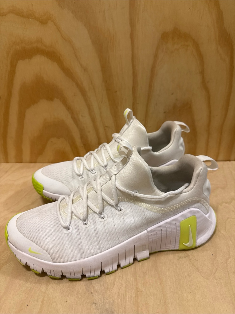 Nike Free Metcon 6 White Volt Shoes FJ7127-104 Men's Size 11